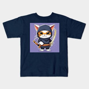 ninja kitten Kids T-Shirt